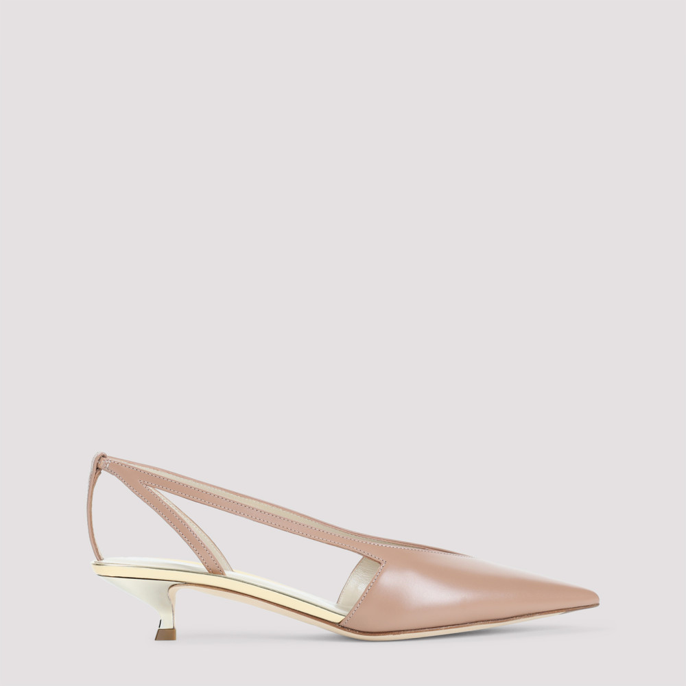 Shop Giorgio Armani Pink Leather Heels