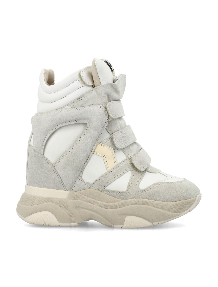 Isabel Marant Balskee High-top Wedge Sneakers In Neutral