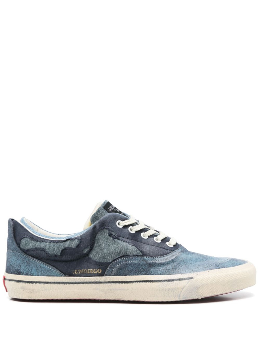 HIDNANDER BLUE LACE UP SNEAKER 
