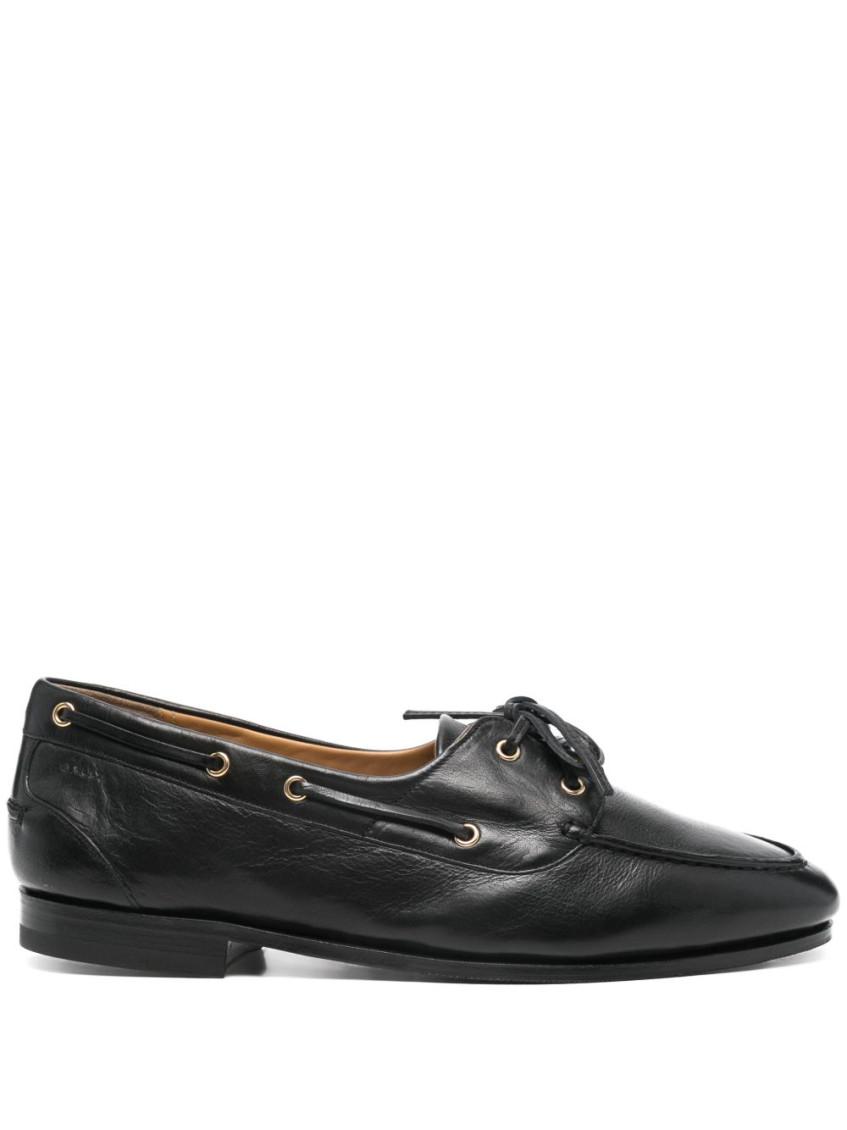 Bally Plume Derby In Leather Wide Foot Morphology