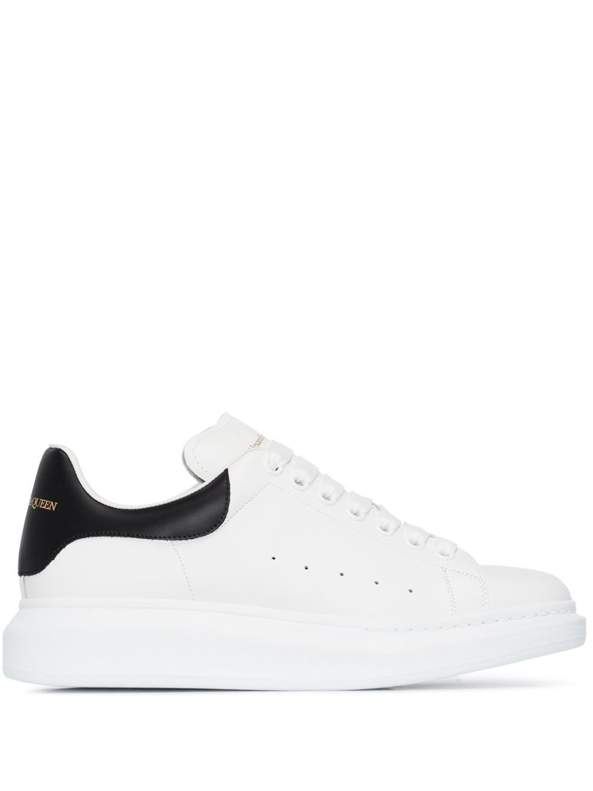 Alexander Mcqueen Alexander Mc Queen White And Blue Navy Oversized Sneakers