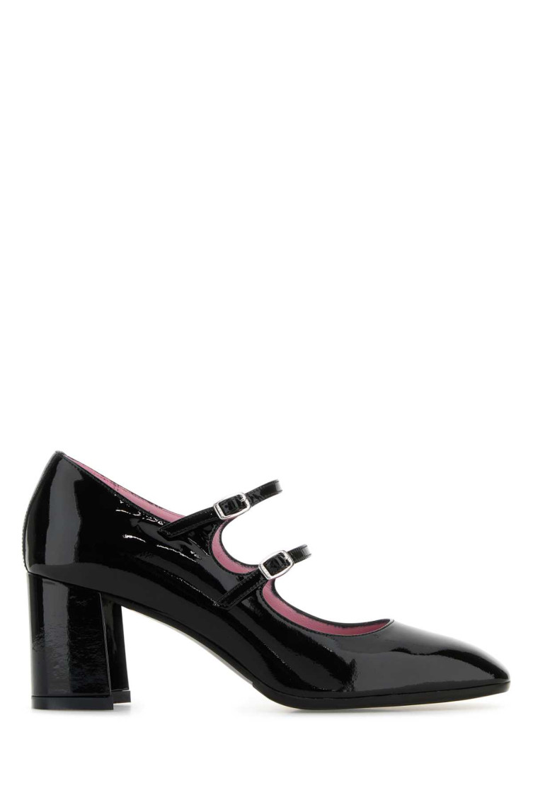 Carel Paris Black Leather Pumps