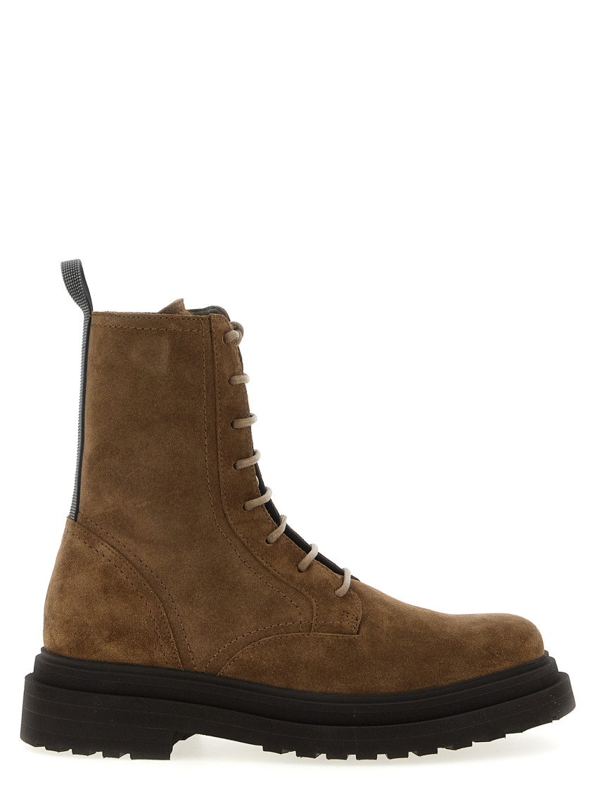 Brunello Cucinelli Brown Suede Boots