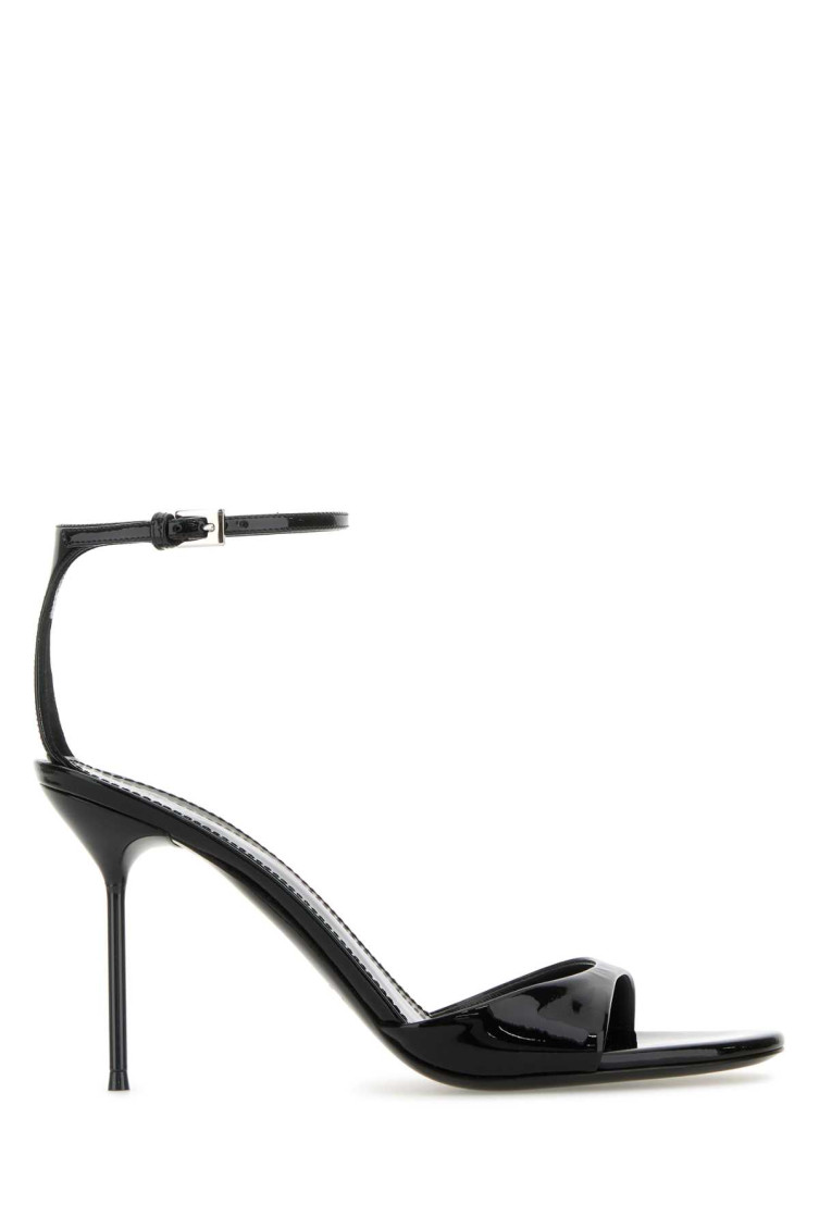 Paris Texas Black Leather Heels