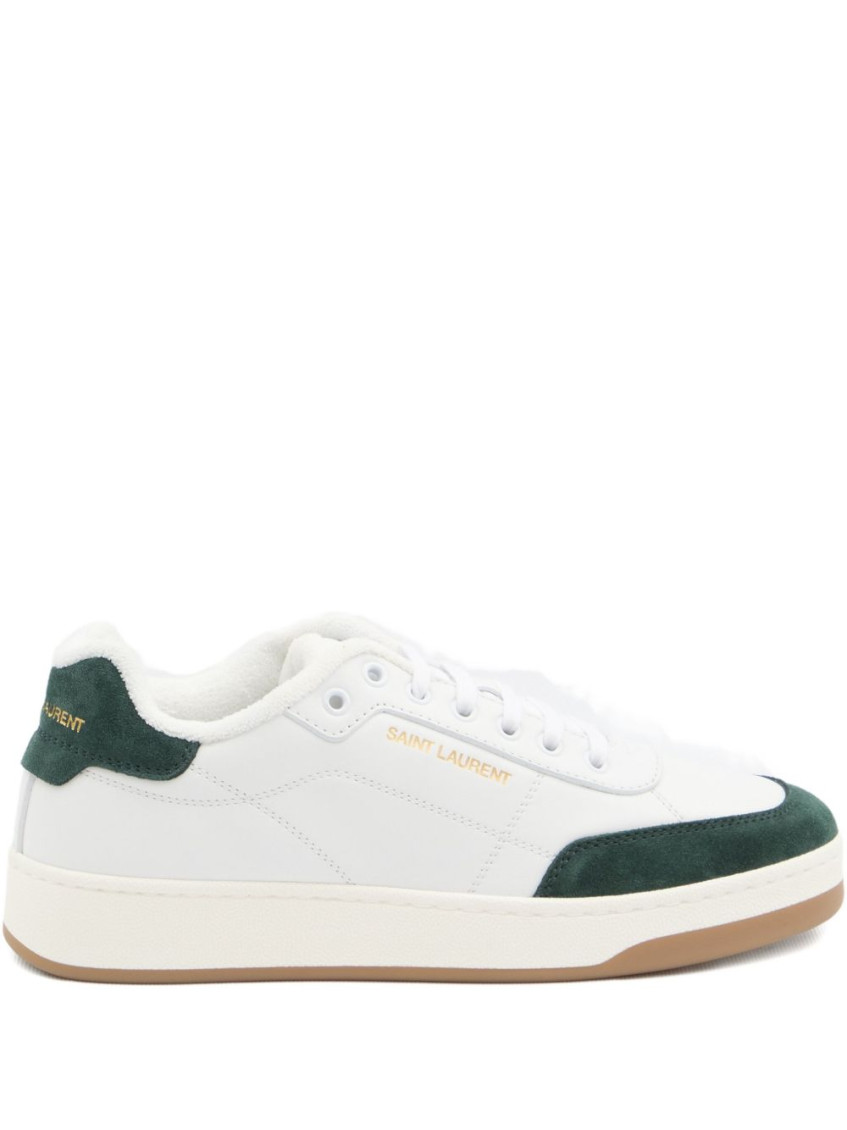 Saint Laurent Sl61 Sneakers In Smooth Leather In White