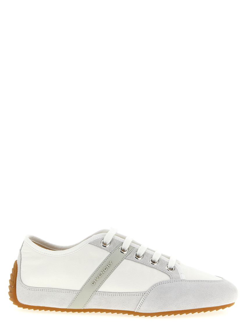 Givenchy Slim Sneakers In Nylon And Suede In White