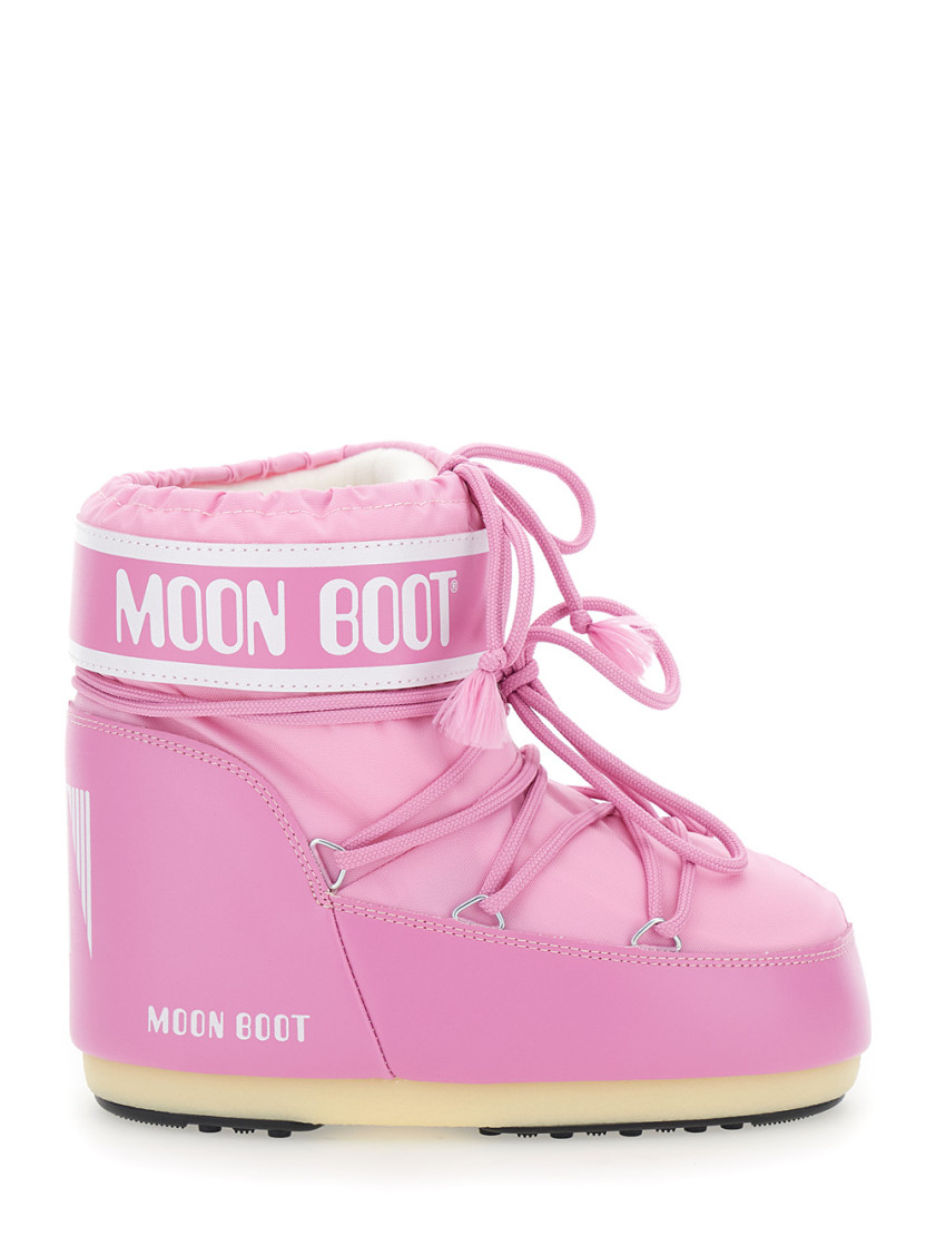 Moon Boot Icon Low Boots In Pink