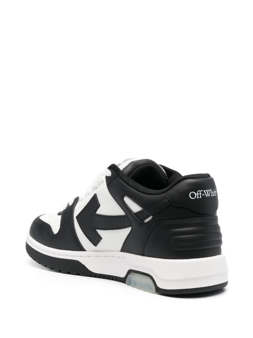 Off-white Black White Lace Up Sneakers In Blackwhite