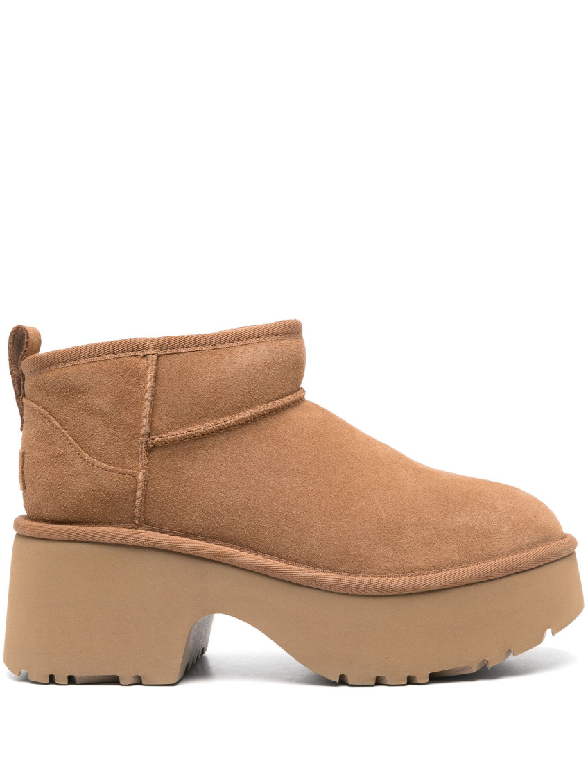 Ugg Brown 'ultra Mini New Heights' Boots In Brown