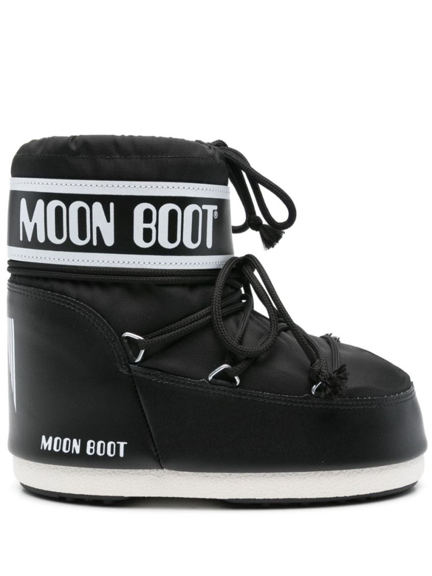 Moon Boot Black Icon Short Snow Boots In Black