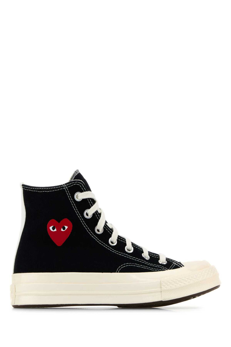 COMME DES GARÇONS BLACK CANVAS SNEAKERS 