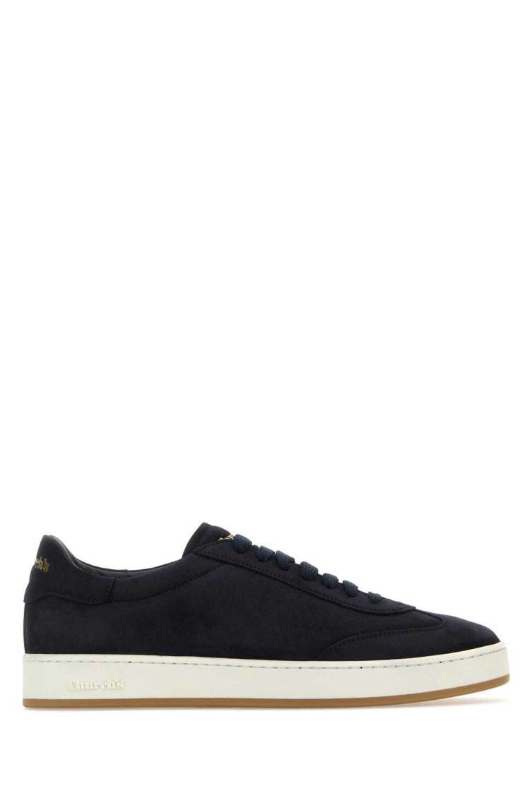 Church's Midnight Blue Suede Sneakers In Navy Blue