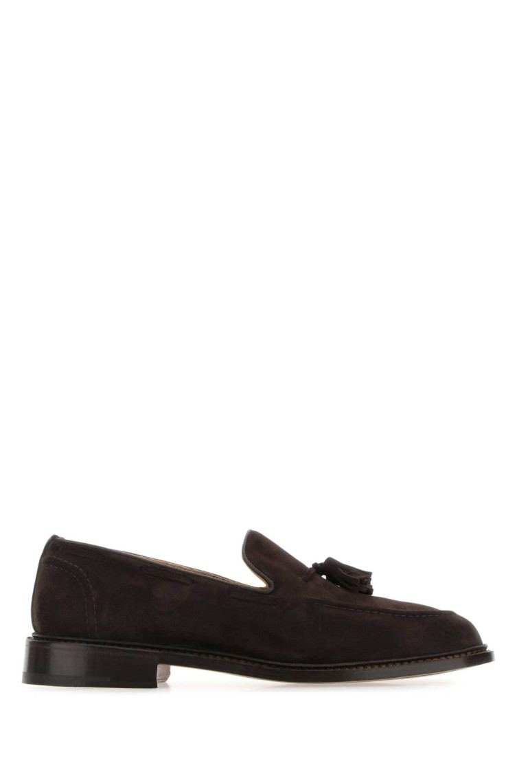 Tricker's Loafers With Tassel Detail And Stacked Heel In Brown