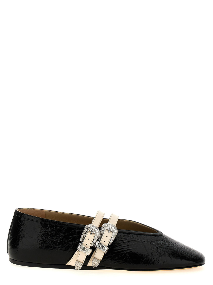 Shop Le Monde Beryl Black Claudia Ballet Flats