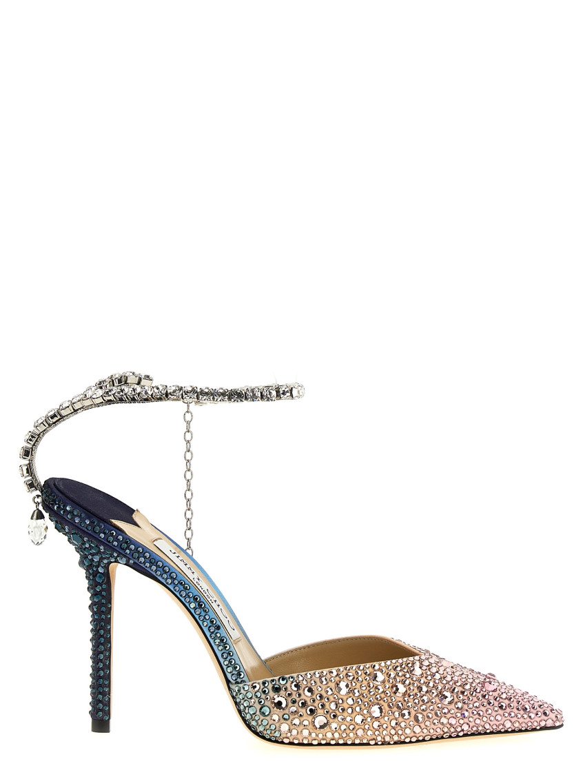 Jimmy Choo Embellished Pointed Toe Stiletto Heel Pumps In Multicolor