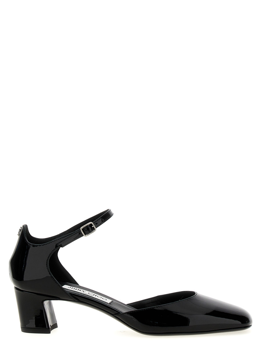 Jimmy Choo Pixie Mary Jane Block-heel Shoes In Black