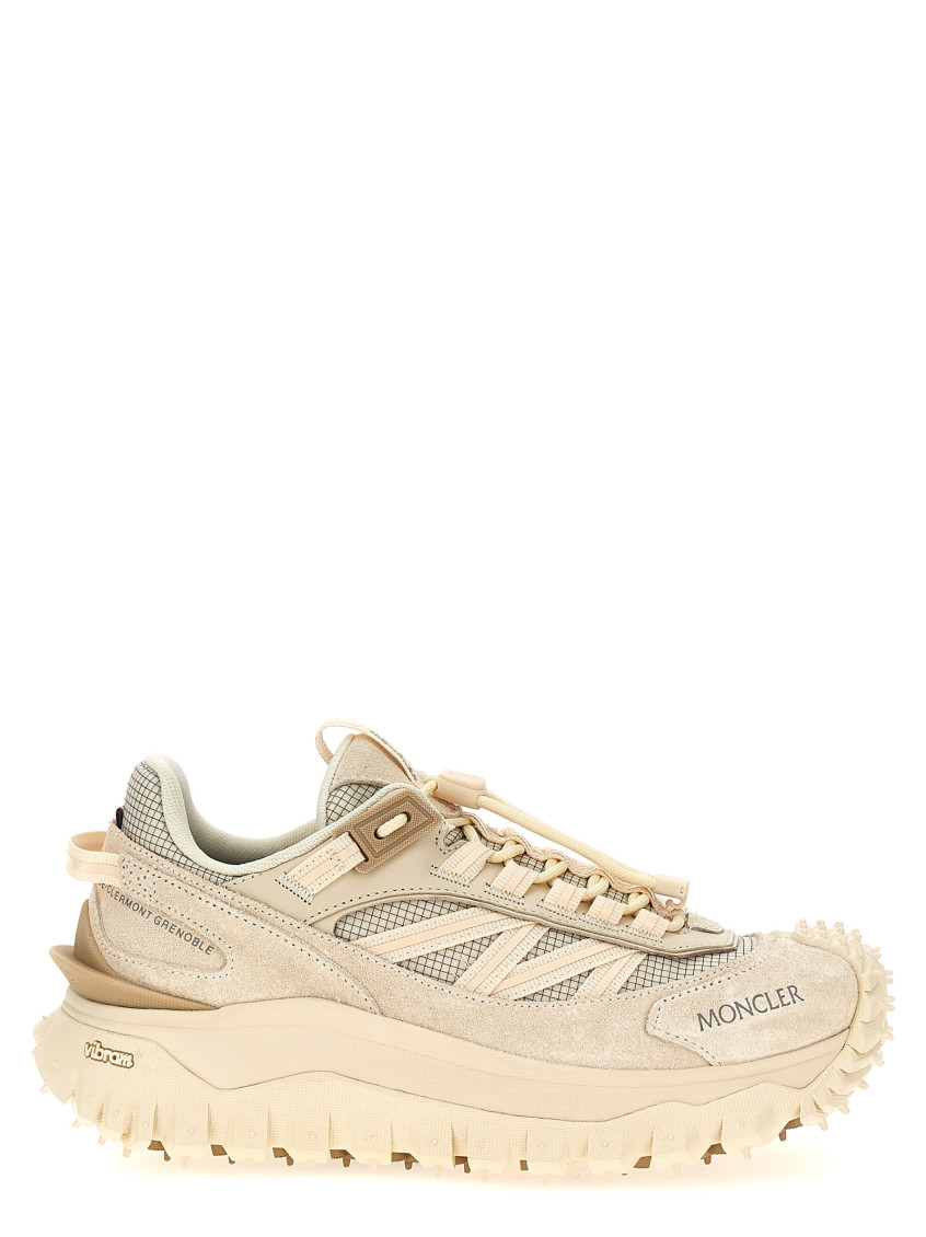 Moncler Trailgrip Sneakers In Beige