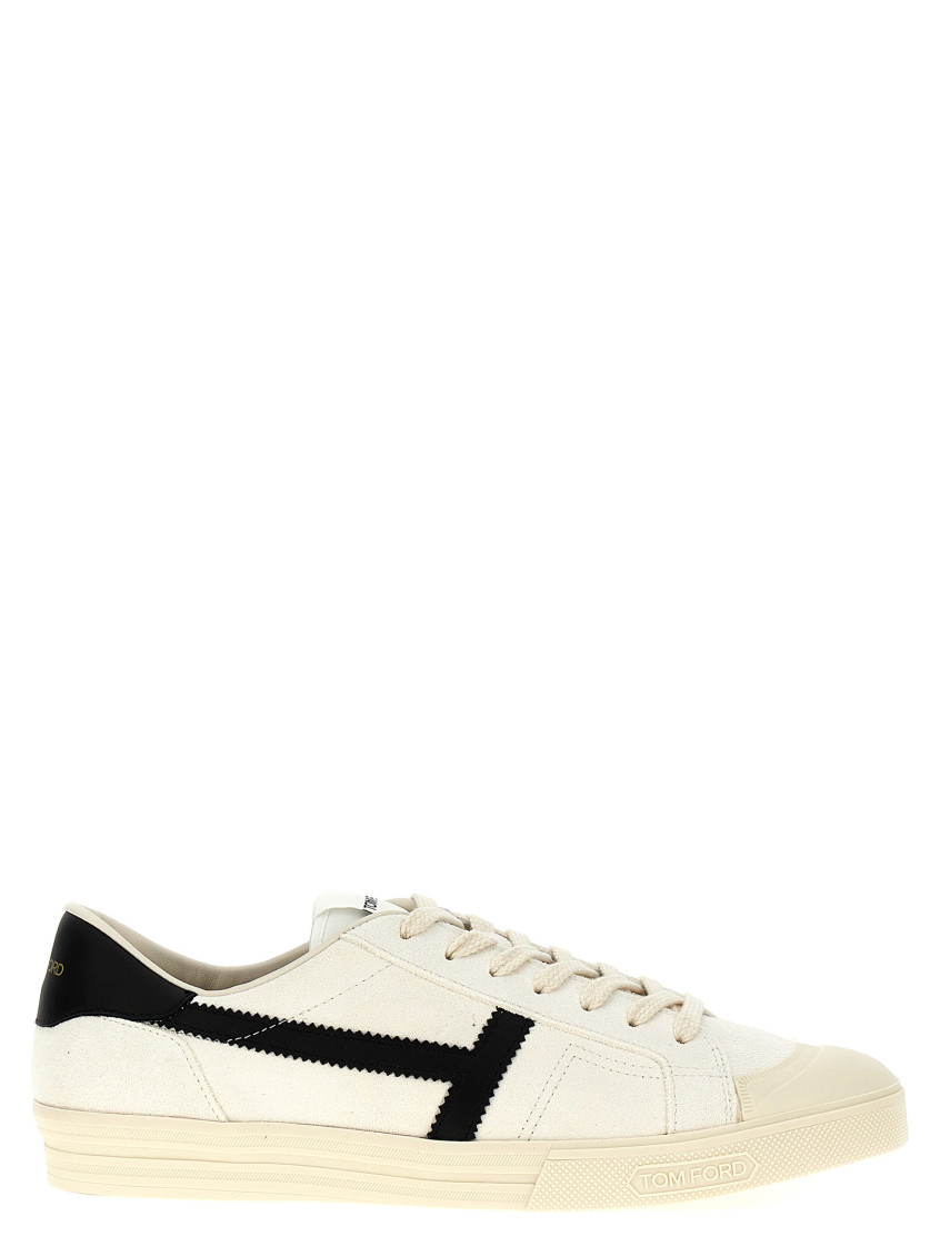 Tom Ford Jarvis Low-top Sneakers In Blackwhite