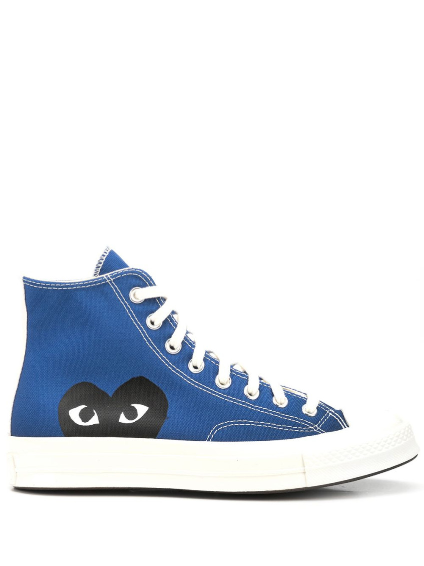 COMME DES GARÇONS BLUE CHUCK TAYLOR HIGH-TOP SNEAKERS