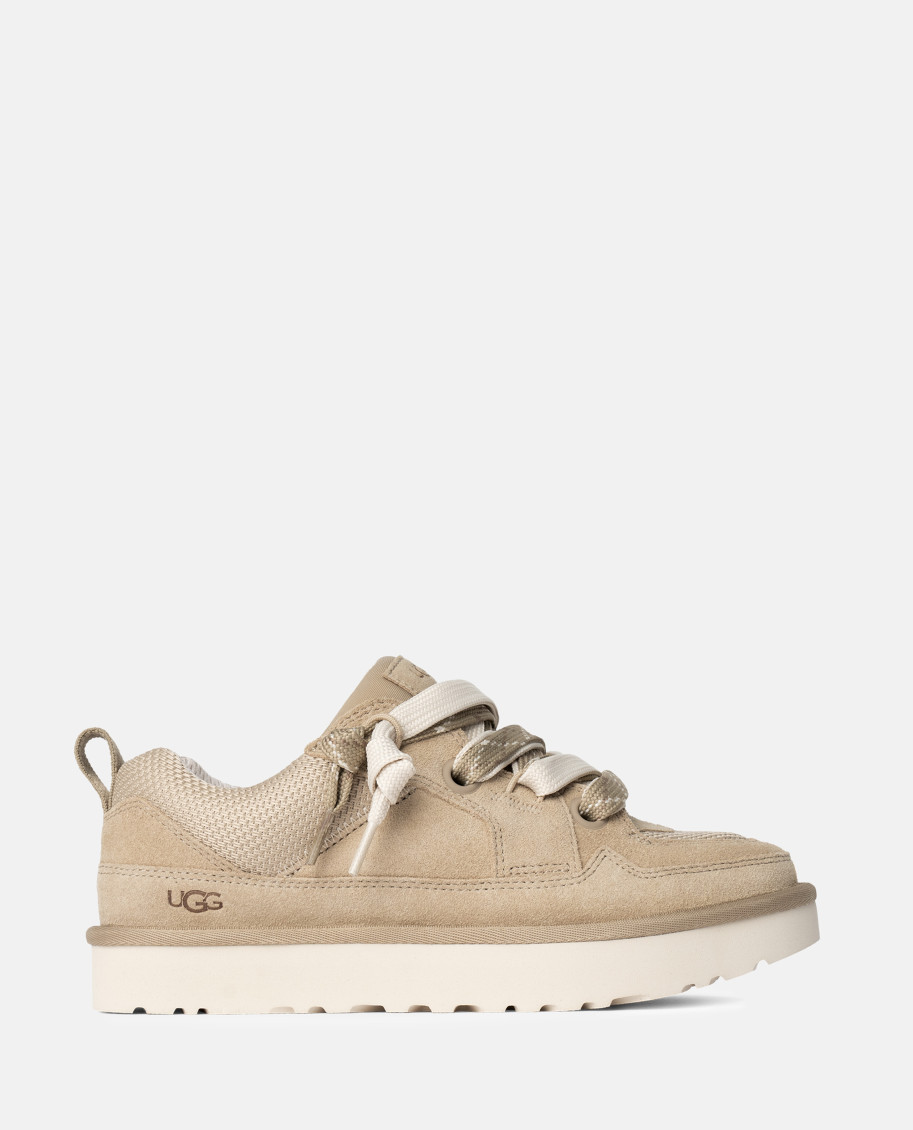Ugg M Lo Lowmel Sole Sneakers In Soft Suede In Brown