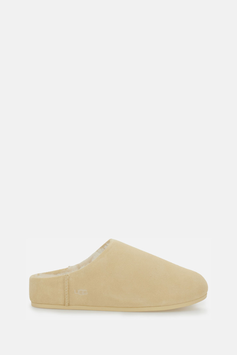 Ugg Pale White Slip On Mules In White