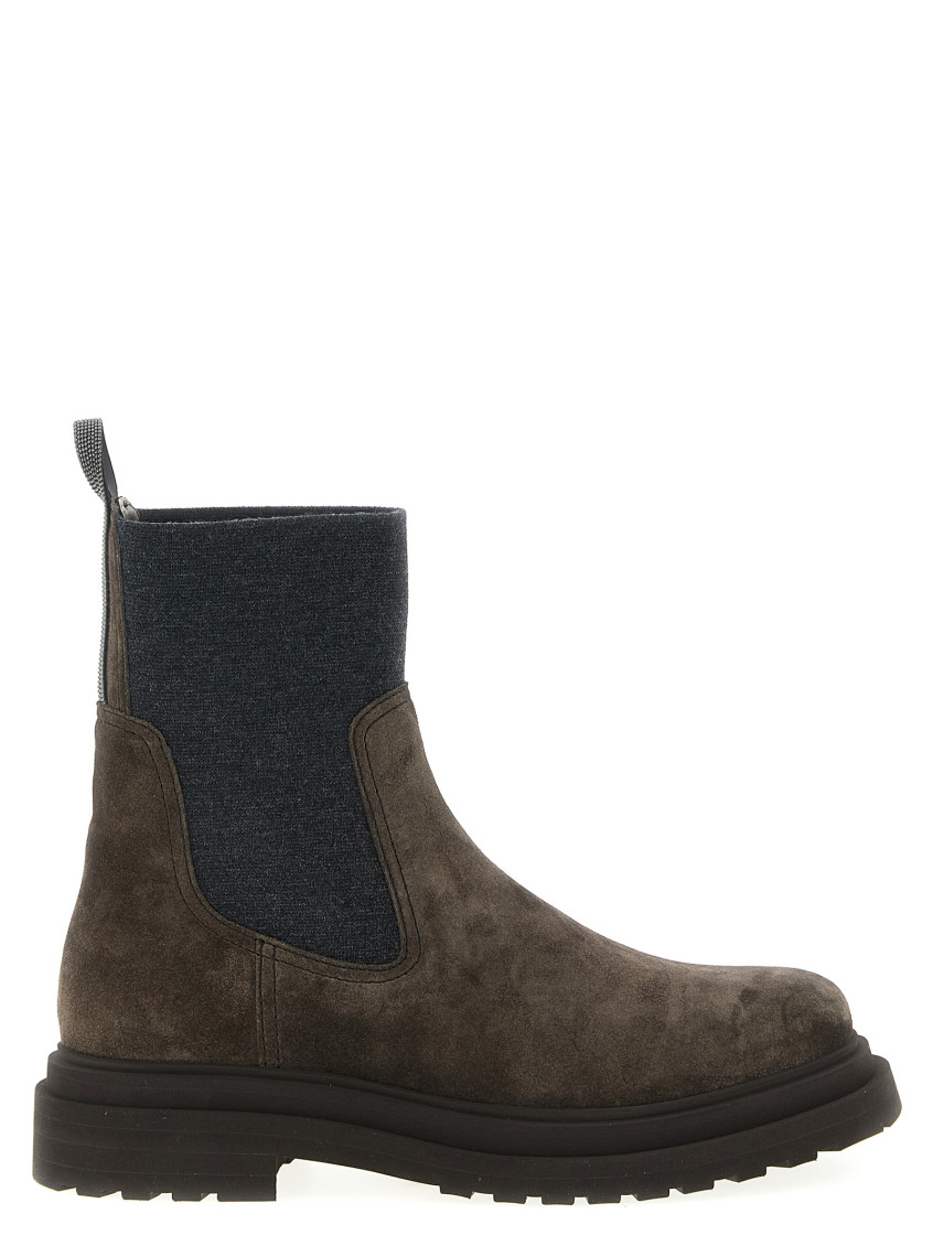 Brunello Cucinelli Brown Ankle Boots In Brown