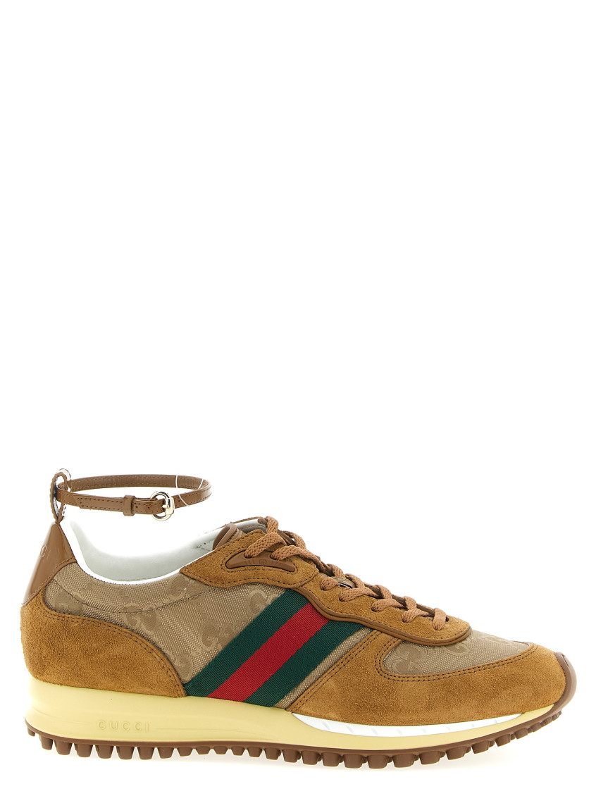 Gucci Re-motion Sneakers Brown In Brown