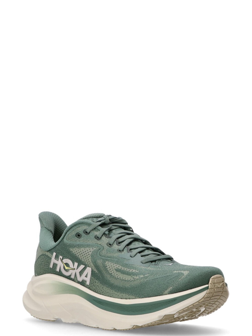 Hoka M Bondi 9 Synthetic Fabric Sneakers In Green