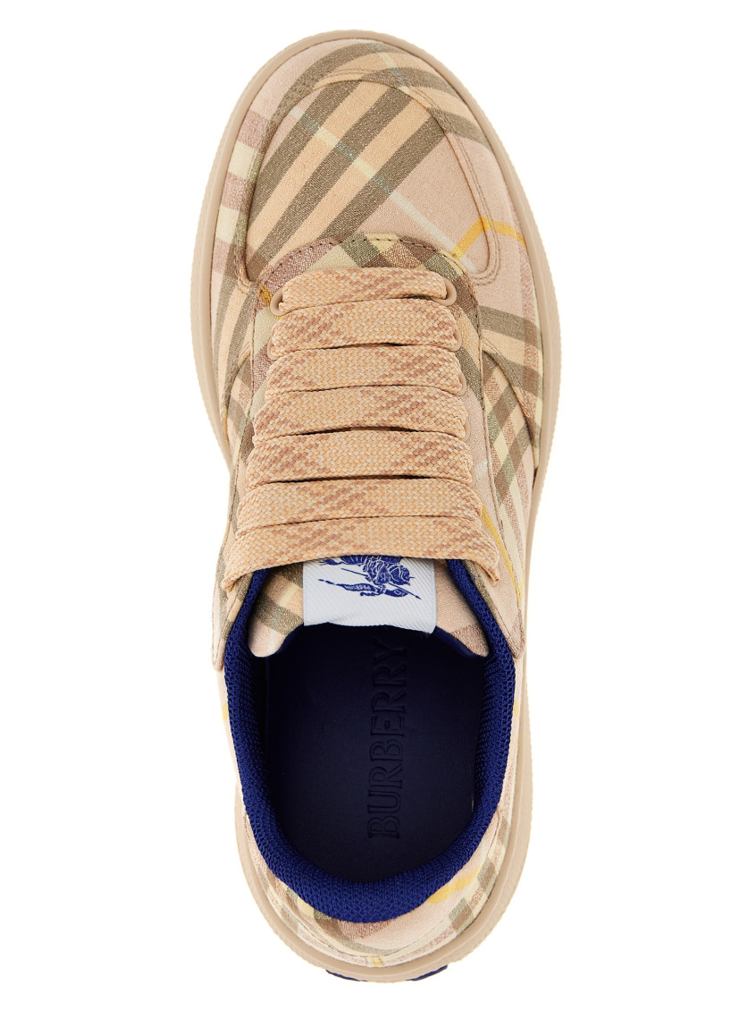 Burberry Pink Terrace Check Sneakers for Women Online USA at