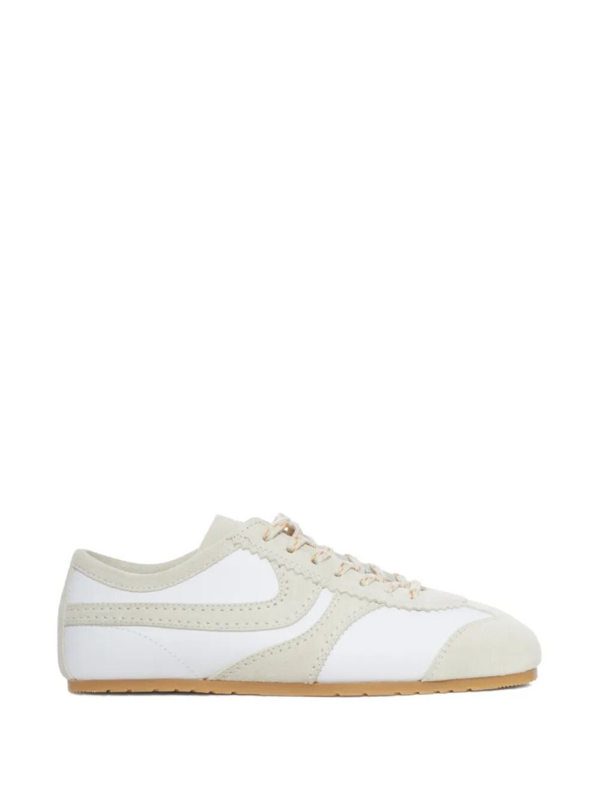 Dries Van Noten White Lace Up Sneakers
