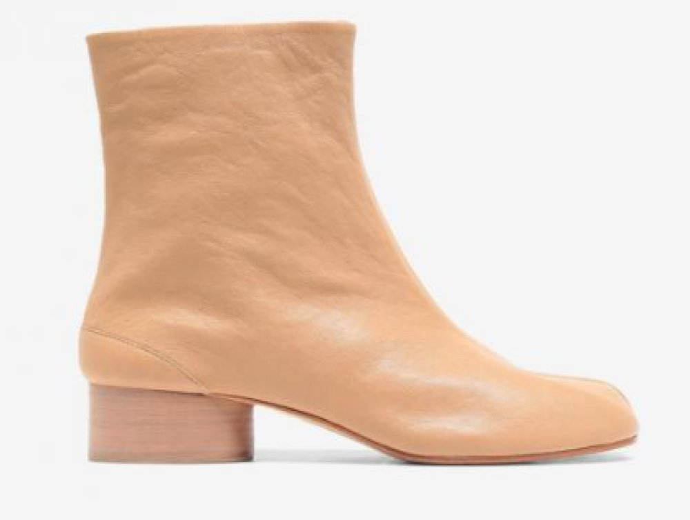 Maison Margiela Beige Ankle Boots In Neutral