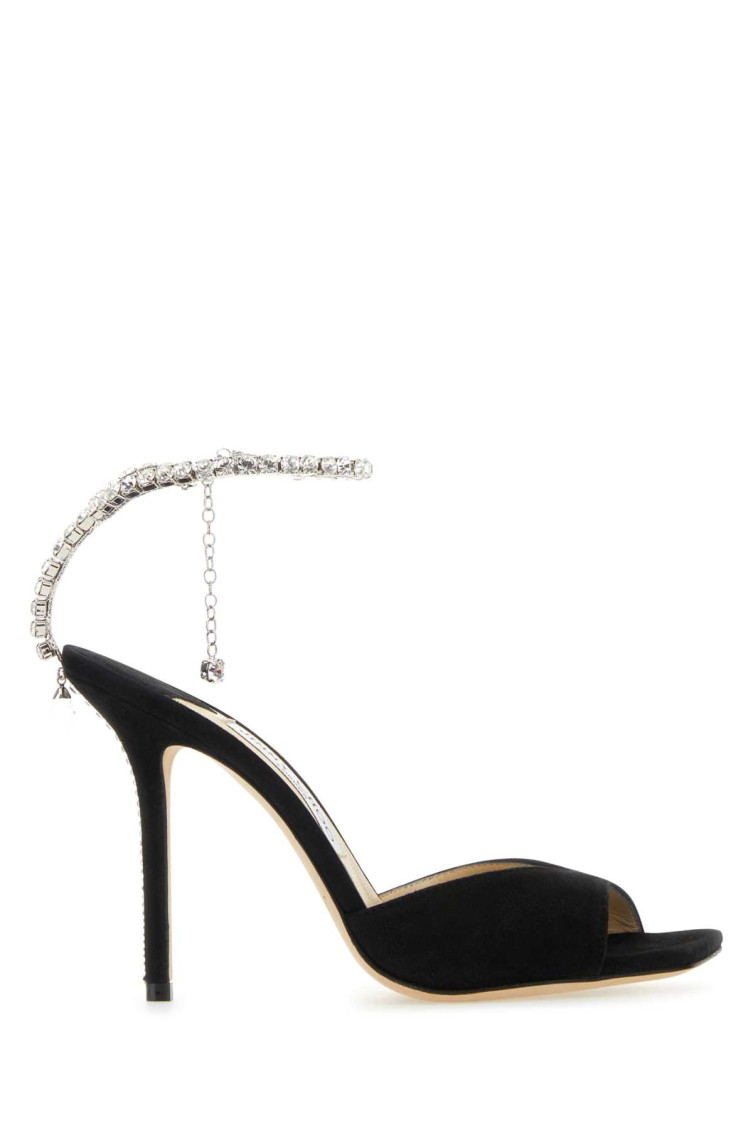 Jimmy Choo Saeda 100 Suede Leather Sand