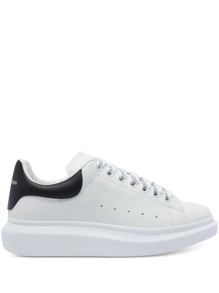 Alexander Mcqueen Oversized Leather Sneakers In White