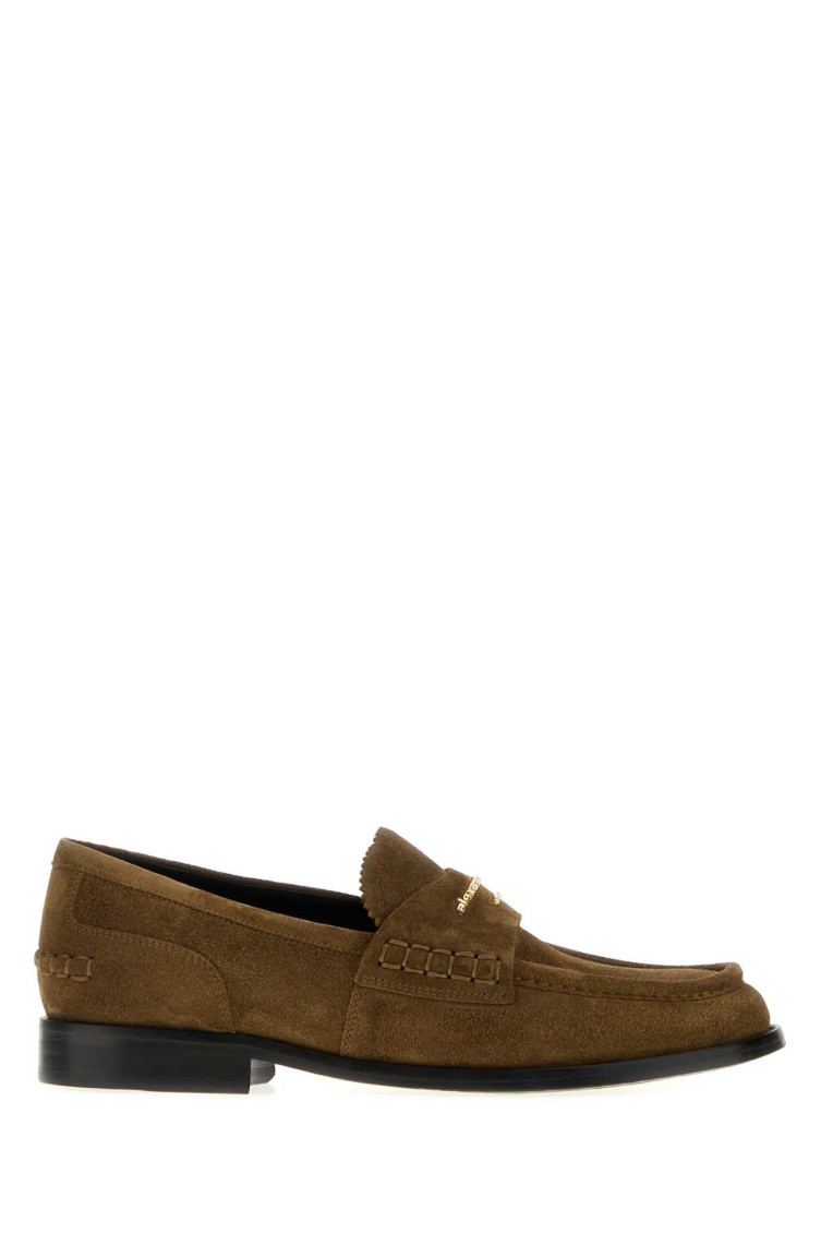 Alexander Wang Brown Suede Loafers In Brown