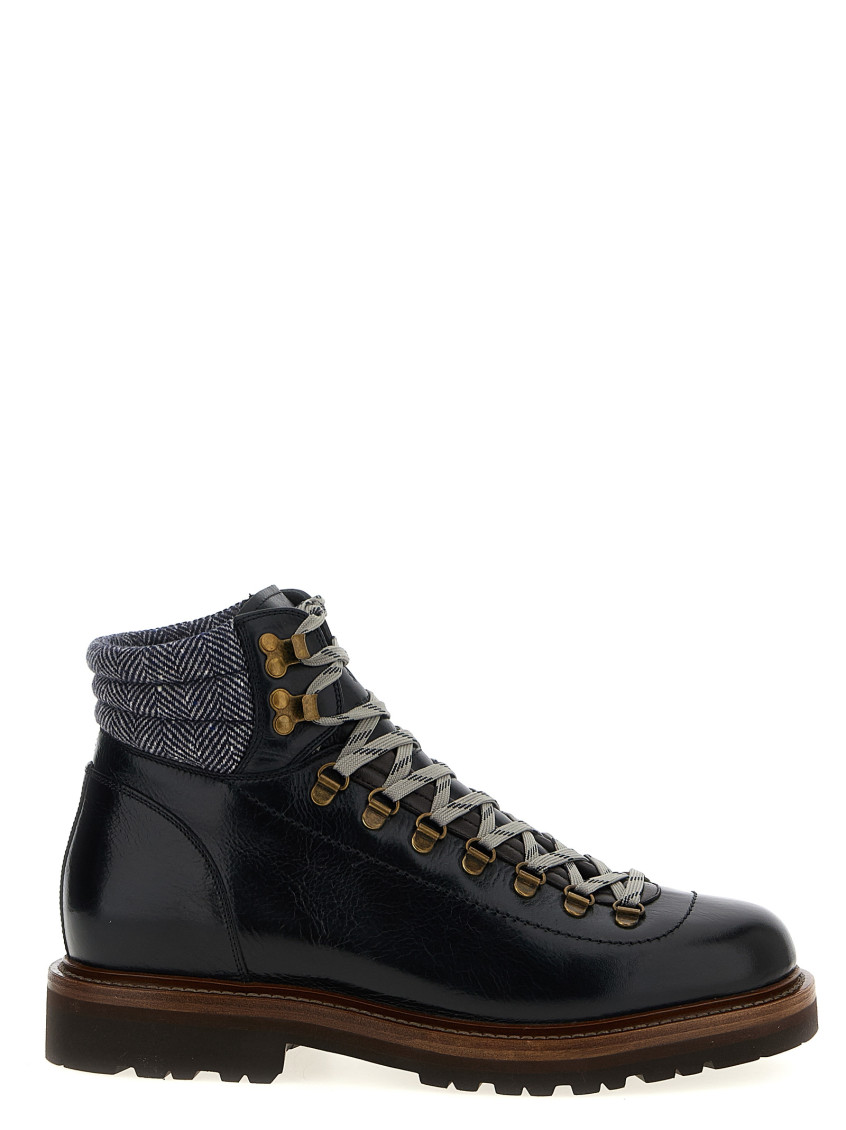 Brunello Cucinelli Mountain Boot Boots And Ankle Boots Black In Black