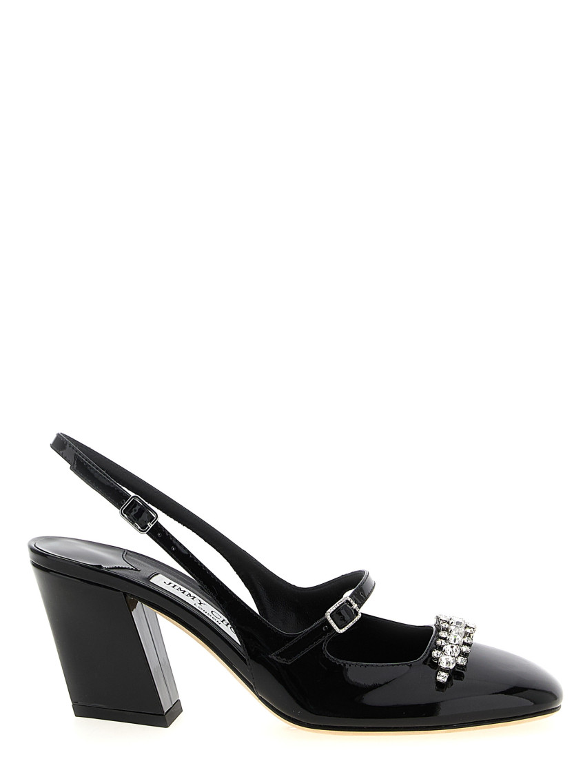 Jimmy Choo Belinda 70 Patent Slingback Pump In Black