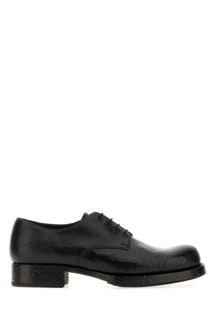 Prada Black Leather Lace-up Shoes for Men Online India at Darveys.com