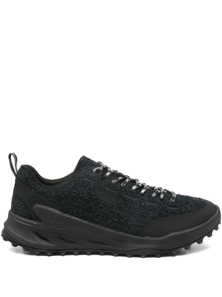 Keen Black Lace Up Sneakers In Black