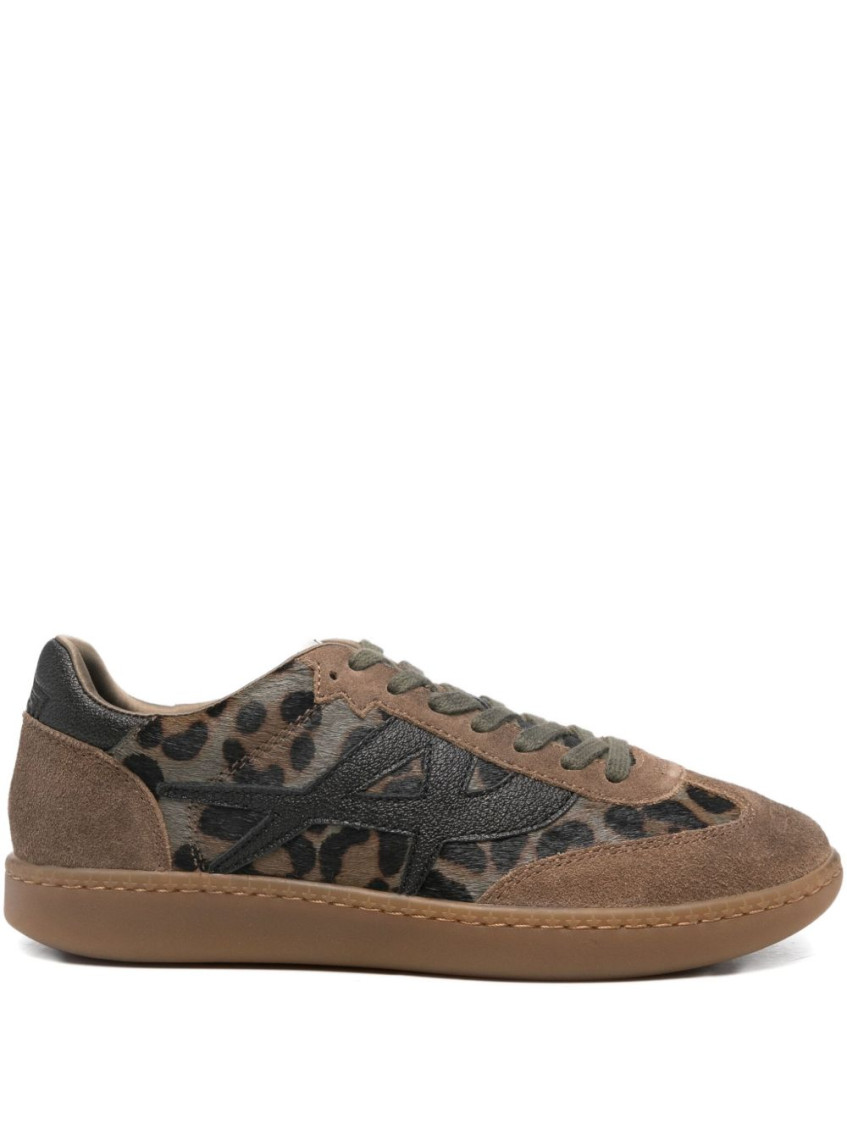 Ash Sunset Sneakers In Beige Suede And Leather In Brown