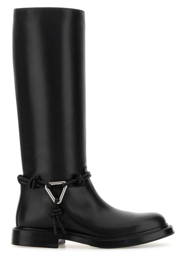 Bottega Veneta Black Leather Boots