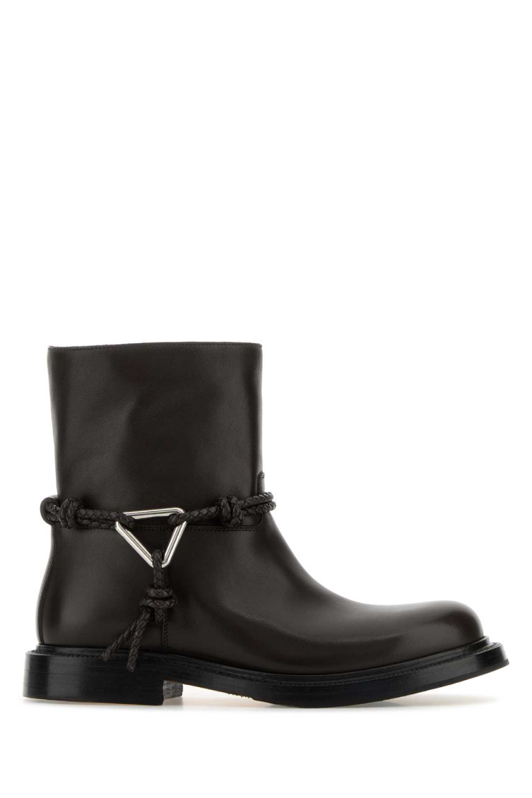 Bottega Veneta Fondant Ankle Boots In Brown