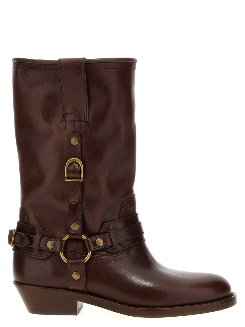 Isabel Marant Brown Heiko Mid-calf Boots In Brown