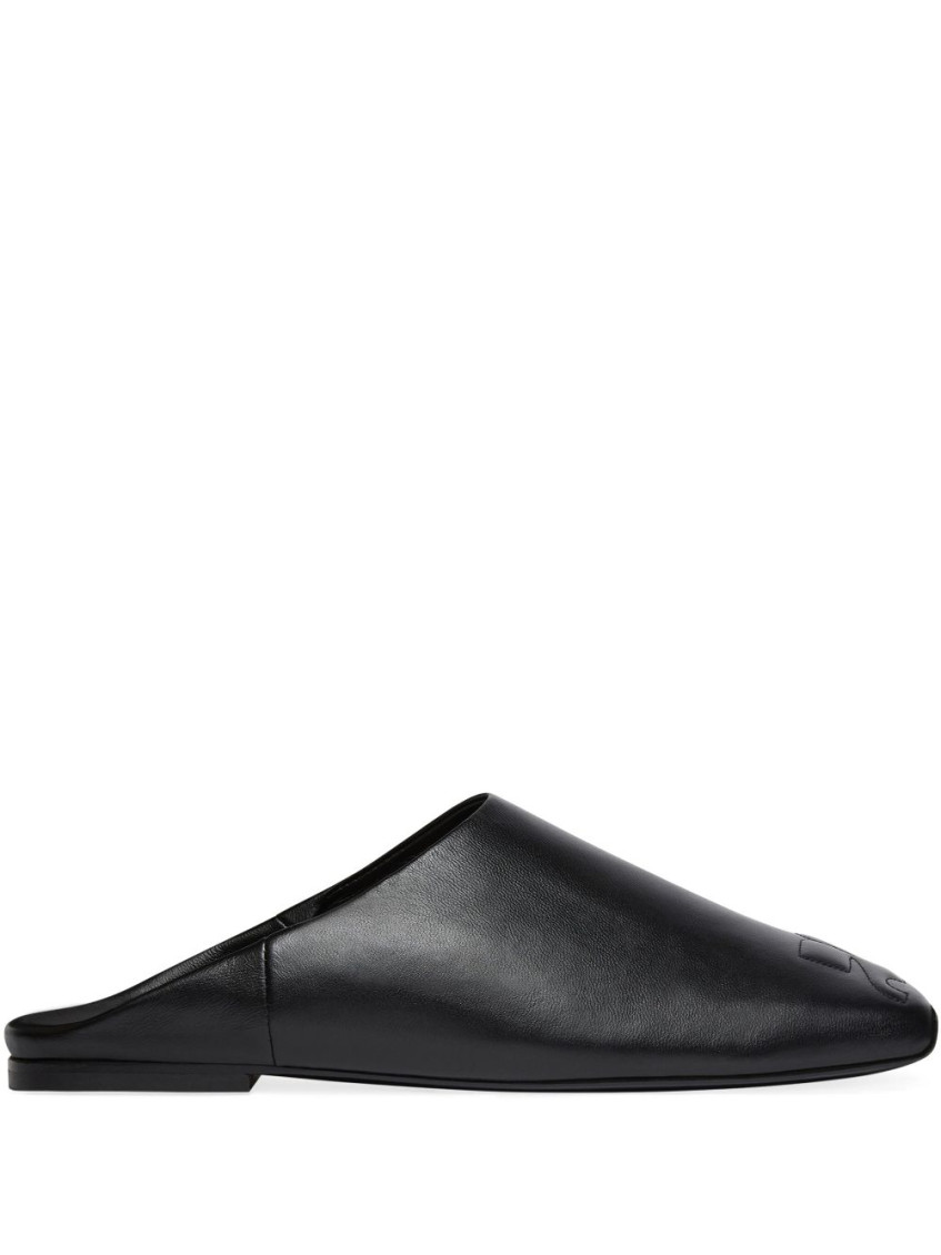 Shop Courrèges Black Heritage Mules