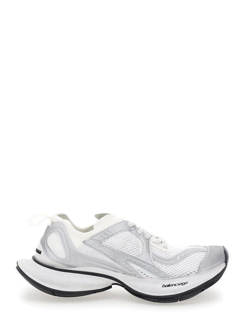 Balenciaga Grey Lace Up Sneakers In Grey