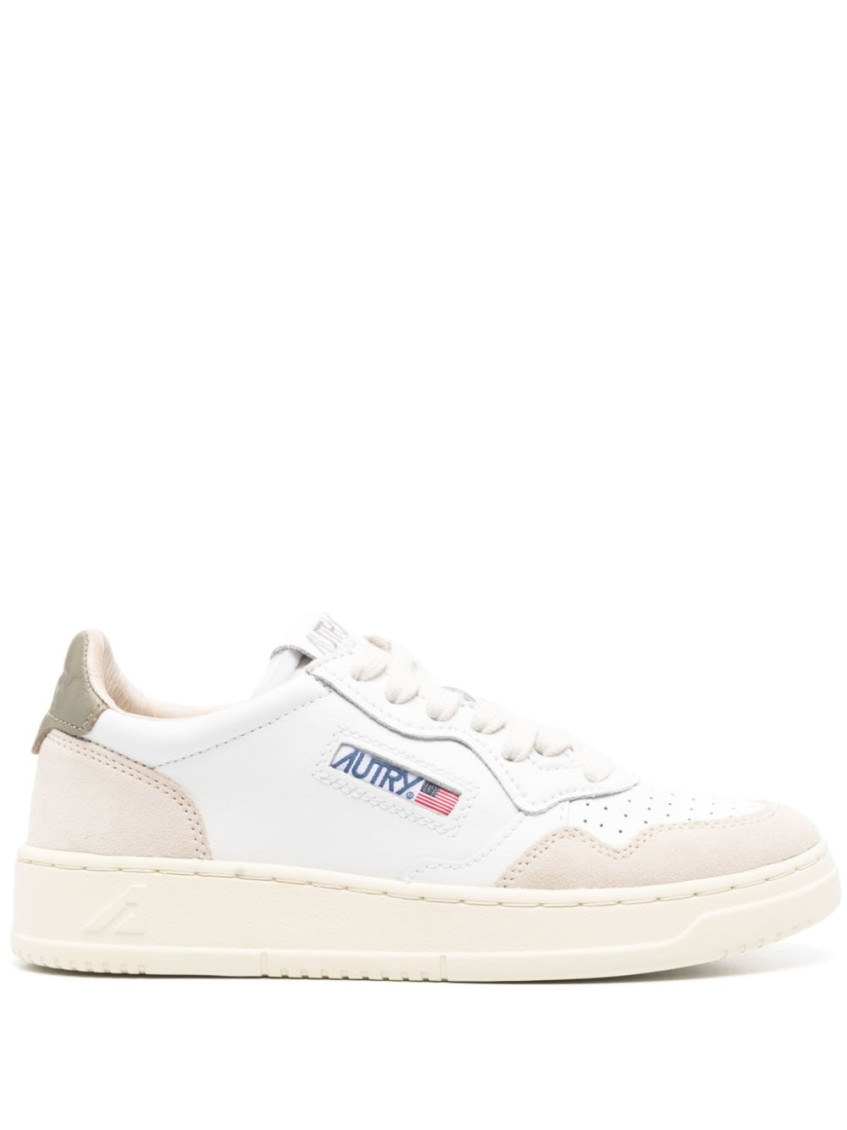 Autry Medialist Low Leather Sneakers In White