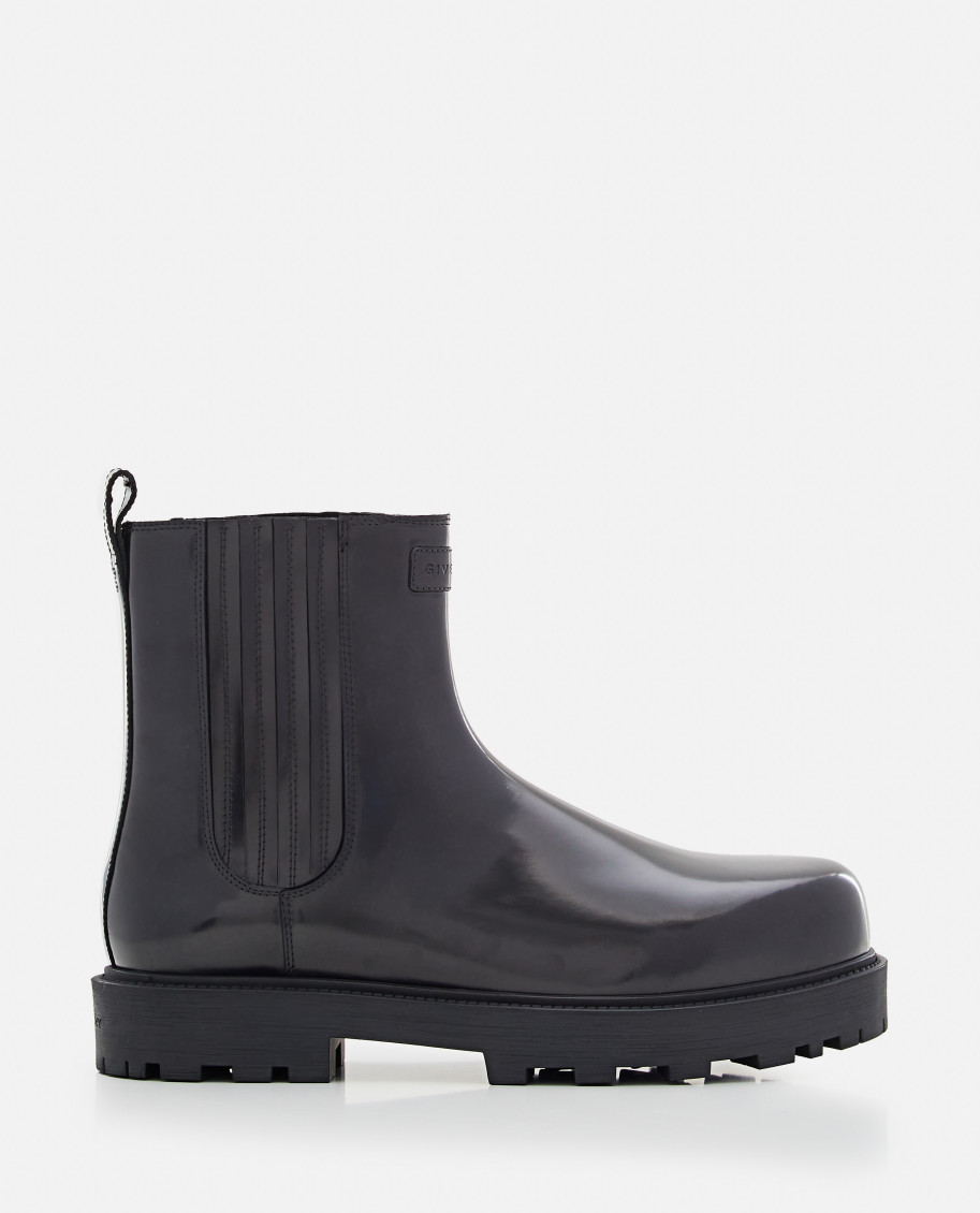 Givenchy Black Slip On Boots In Black