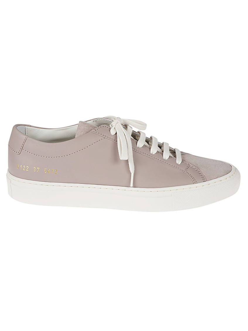 Common Projects Achilles Leather Sneakers In Light Pink Leather In Beige