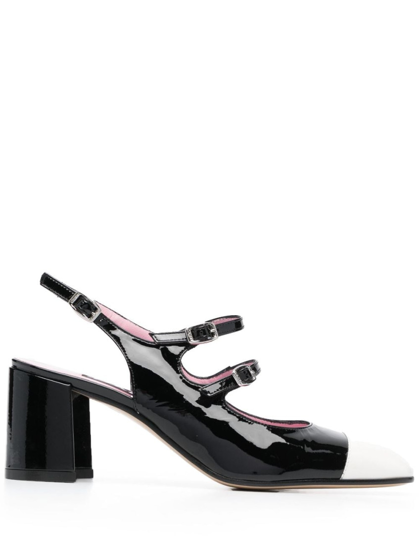 Shop Carel Paris Black Patent Leather Ballet Flats