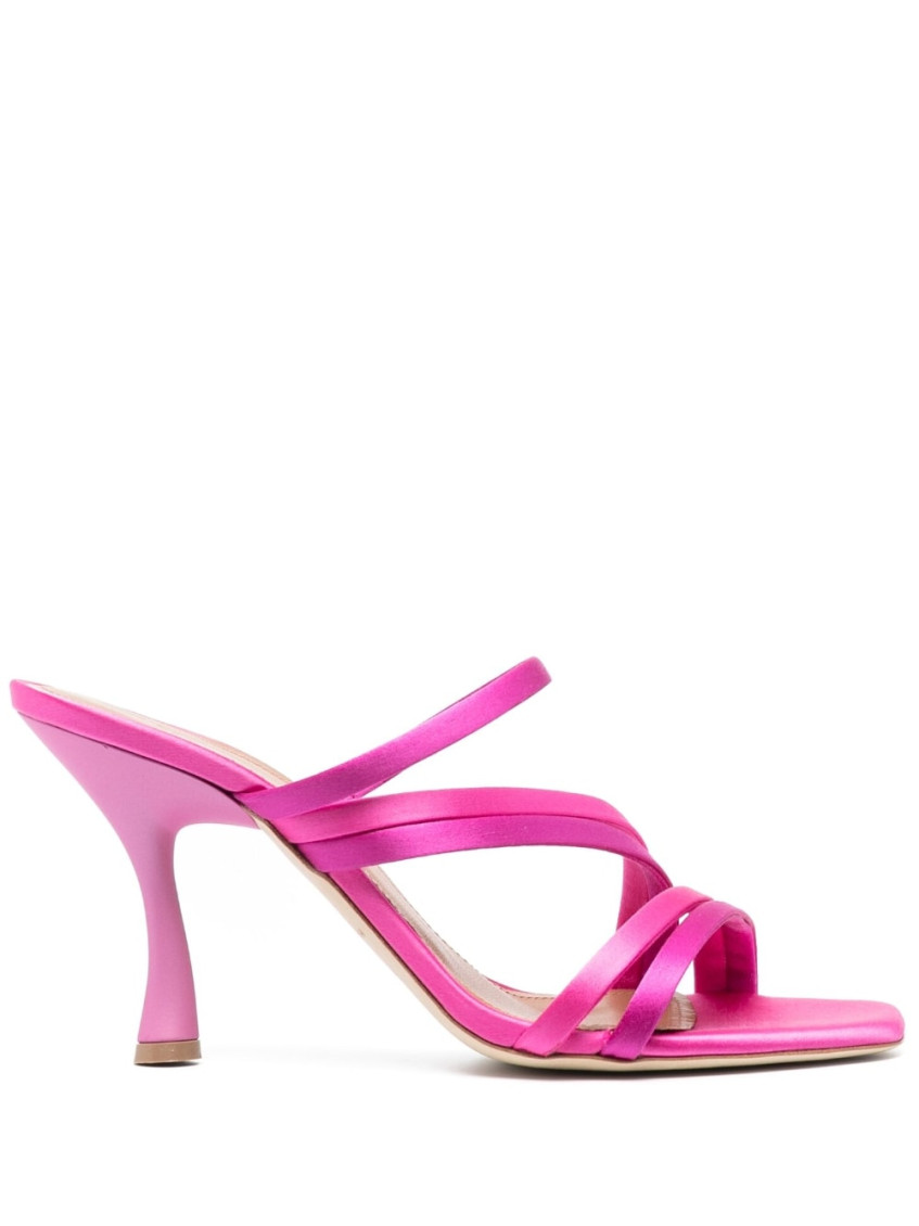 Malone Souliers 100mm Sculpted Heel Sandals In Fuchsia