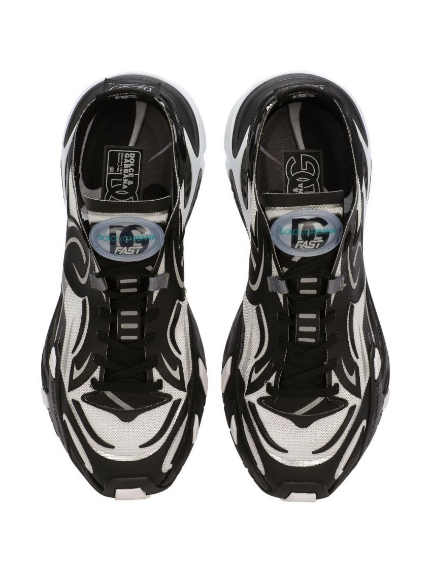 スニーカー DOLCE & GABBANA Two-Tones Fabric Dragon Sneakers Dolce & Gabbana Black Two-Tones Dragon Sneakers for Men